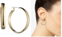 Anne Klein Gold-Tone 1 1/4"Wide Hoop Earrings